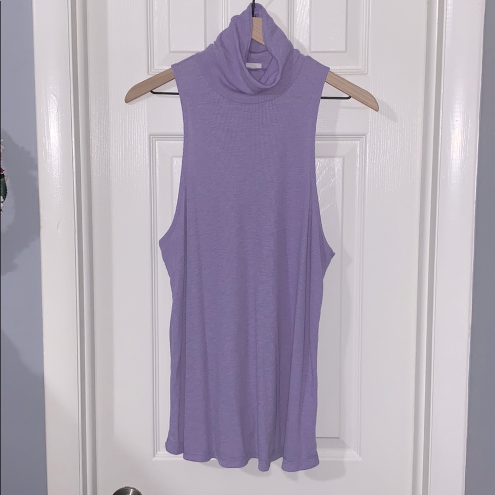 Intimately Free People- Mock neck ribbed tank